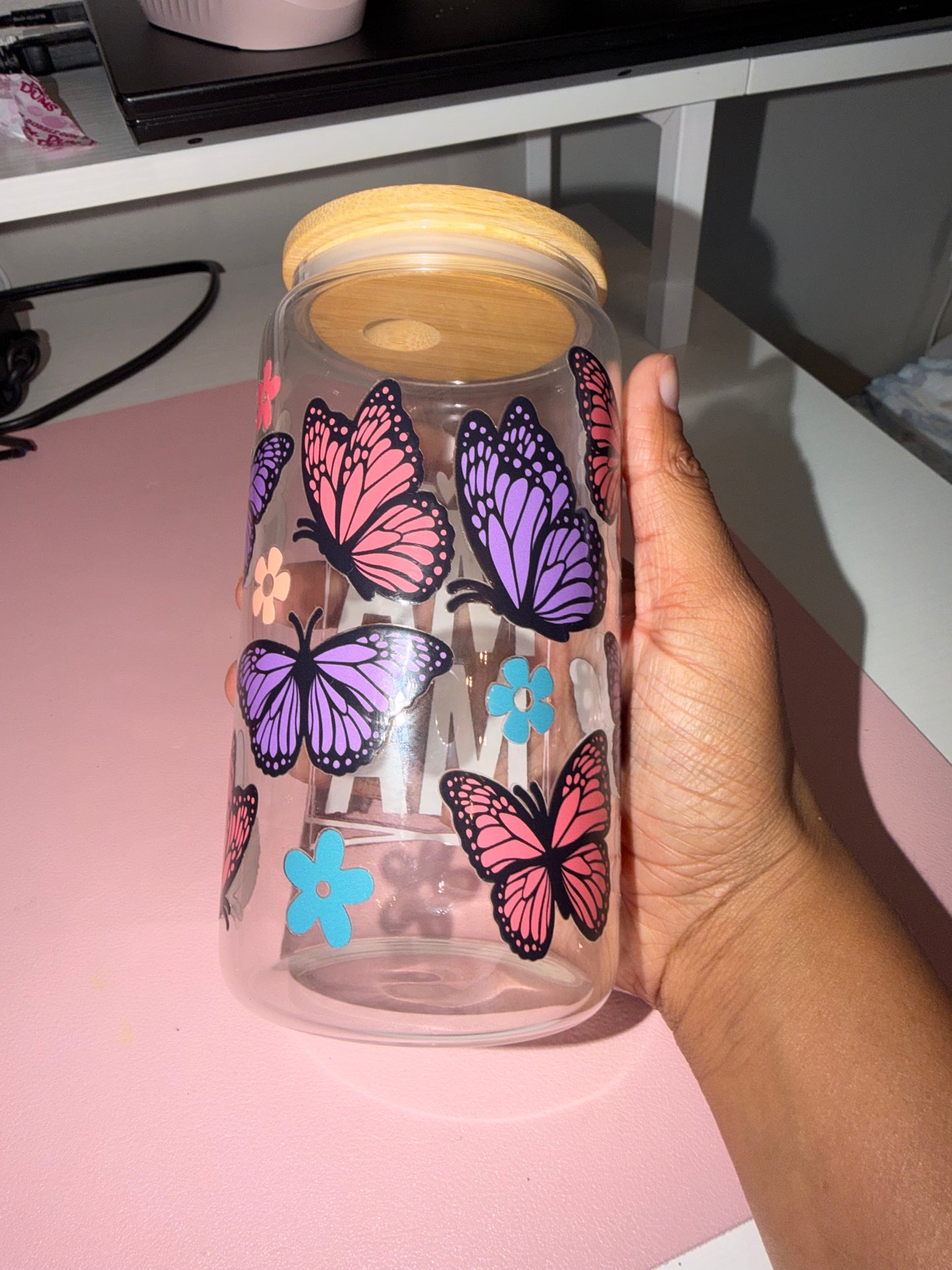 16oz MaMa Glass Cup