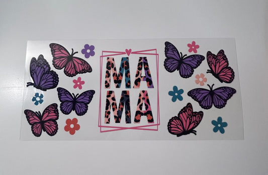 Mama Butterfly decal